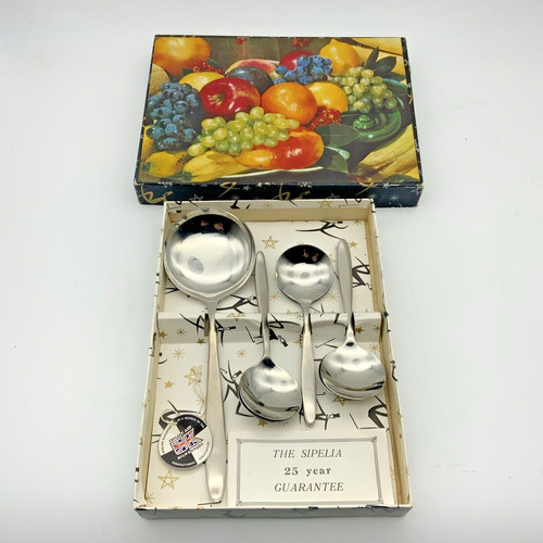 Vintage fruit spoon set - spoon,