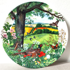Wedgwood Bone China Decorative plate, Colin Newman Meadows and Wheatfields 1987