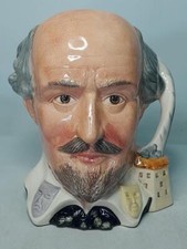 1983-1991 LARGE Royal Doulton WILLIAM SHAKESPEARE Character Jug D6689 Style One