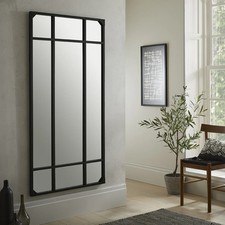 Jersey Industrial Full Length Black Mirror H 160 x W 80cm