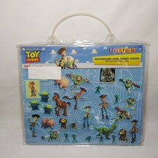 New Toy Story Feltastic Felt board Portable Case Flair Create 3+ Woody Buzz 2009