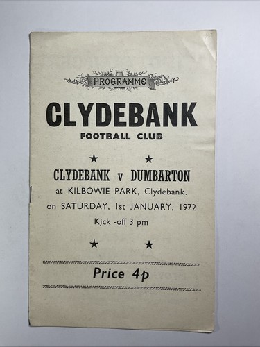 Clydebank dumbarton 1st - v,