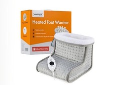 VonHaus Heated Foot Warmer – Micro Fleece Lining – 6 Heat Settings – Overheat...