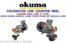 OKUMA COLD WATER LINE COUNTER MULTIPLIER REEL SEA FISHING BOAT TROLLING UPTIDING