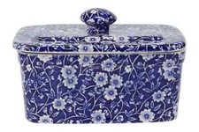 Burleigh - Blue Calico - Butter Dish - 233018N