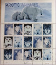 USA 1999 ARCTIC ANIMALS SG3572/6 SHEETLET UNMOUNTED MINT