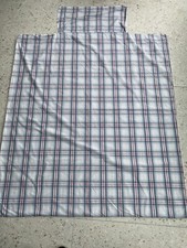 Little White Company Cot Duvet Cover - Blue & Red Cotton - Great for Spare