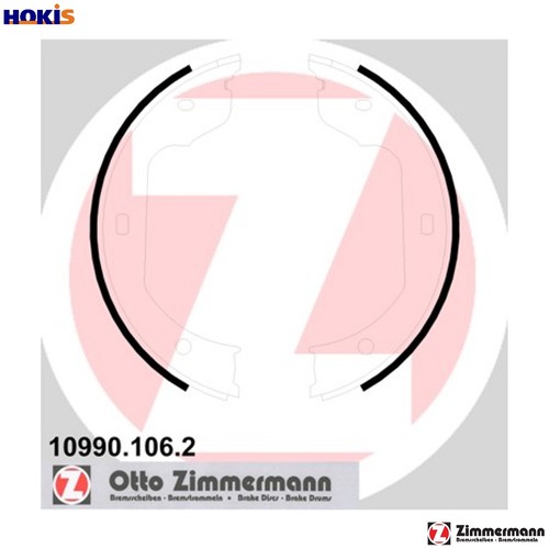 Brake shoe set parking - brake,