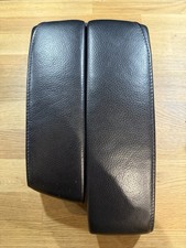 BMW E90 E91 E92 Front Armrest Split Centre Console Arm Rest Cover Leather Black