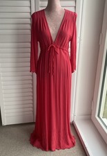 GHOST PINK/RED BRODERIE EDGED