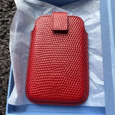 Smythson Red Small Leather