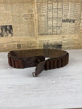 SHOT GUN CARTRIDGE LEATHER BELT - 25 LOOPS FIT 30-32” WAIST MAX