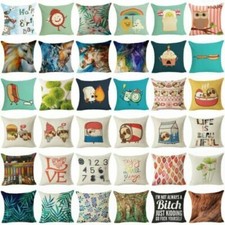 Cushion Cover 249 Style Cotton Linen Home Decor  Waist Throw Pillow Case