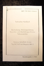 Instruction manual technical manual camera locking image 16 mm type ELC N-9