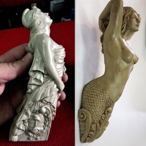 Figurehead nautical siren - 2,