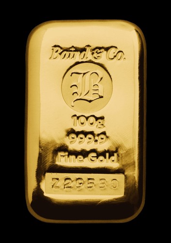 100 grams gold cast - gold, bar