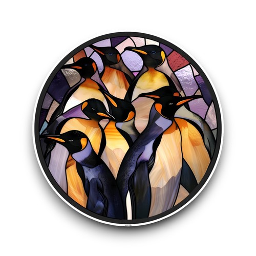 Large huddle penguins - large,