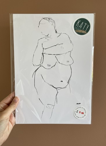 Nude life drawing sketch - nude,