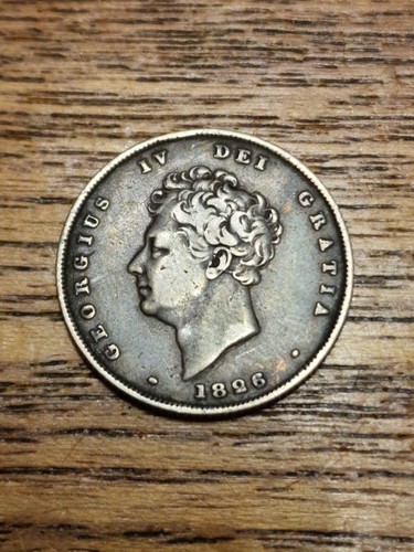 1826 king george shilling - king,