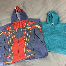 Baby Hooded Towel - blue 12-18 months and Spider-Man beach kids 5 years