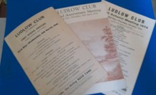 LUDLOW RACE CARDS X3 - A SMALL