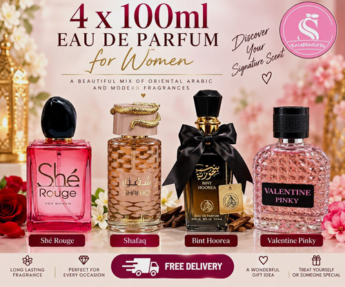 4x100ml women eau parfum - de,
