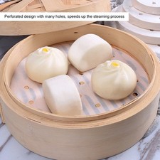 400PCS Steamer Paper Round Silicone Oil Paper Steamed Bun Cushion Paper 9.5-i