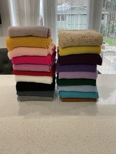  Scarves In Beautiful Colours 100% Acrylic Made In UK