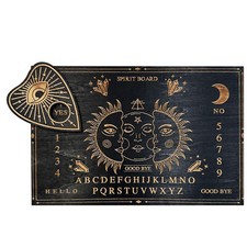 Wooden Vintage Ouija Board & Planchette Handmade Wood Spirit Board 30*20cm