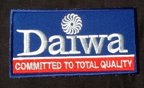Blue daiwa fishing badge - blue,
