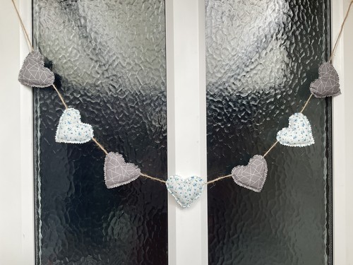 Fabric shabby chic - chic, heart