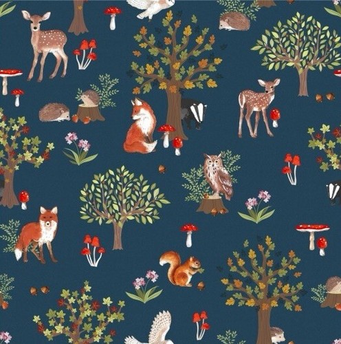 Fat quarter nutex forest - fat,