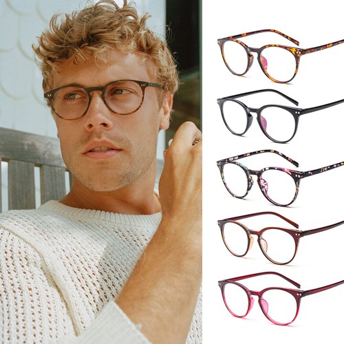 Round clear lens glasses retro - clear,