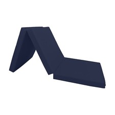 Navy Blue Trifold Foam Bed