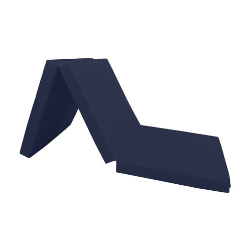 Navy blue trifold foam - trifold, bed