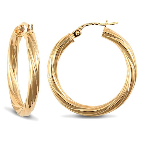 Creole earrings gold - on, silver