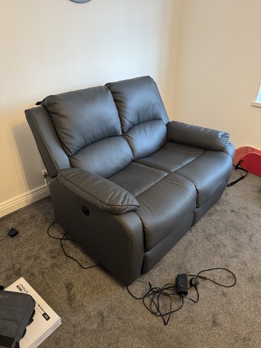 Genuine leather seater sofa - leather, 2-seater