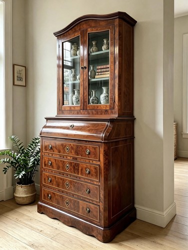 Bureau bookcase antique - bureau,