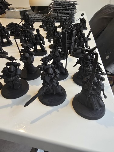Warhammer 40k dark angels army - warhammer,