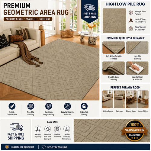 Modern beige geometric indoor - modern,