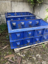 CONCRETE INTERLOCKING BLOCK MOULD retaining walls skip aggregate bays 4ft x 2ft