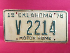 License plate motor home tag - license,
