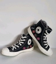 Limited Edition Converse All Star Black Festival Smoothie Hi Tops Size UK 6
