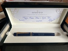 Onoto Magna Classic fountain pen - Blue & Gold Fittings