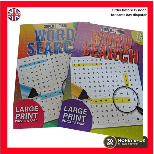 Dementia activity jumbo word - jumbo,