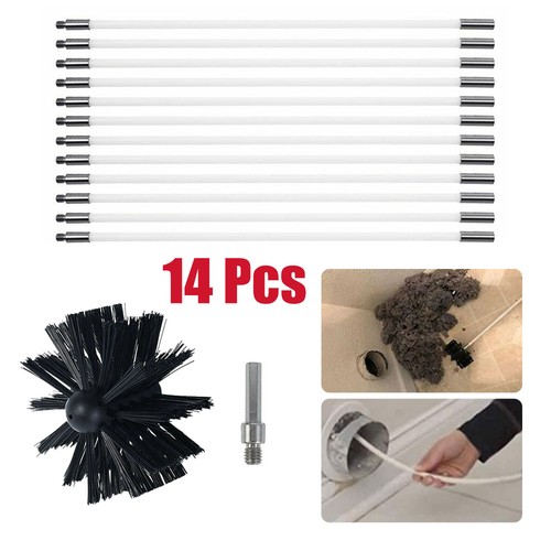 Flexible chimney sweep - sweep, set