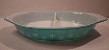 Vintage PYREX Snowflake Blue