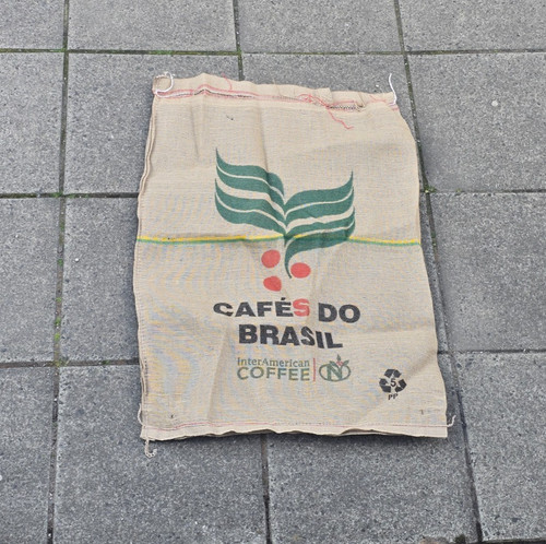Empty brazilian coffee sacks - empty,