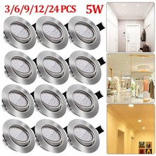 24X Ultra Slim LED Recessed Flat Panel Ceiling Spot Lights Downlights Spotlights