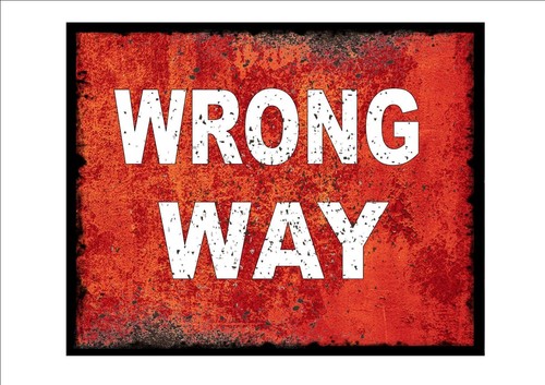 Vintage retro style wrong way - vintage,